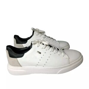 S.Oliver Men's Sneaker Shoes White Leather Size 10.5 EU 44 Made In Germany